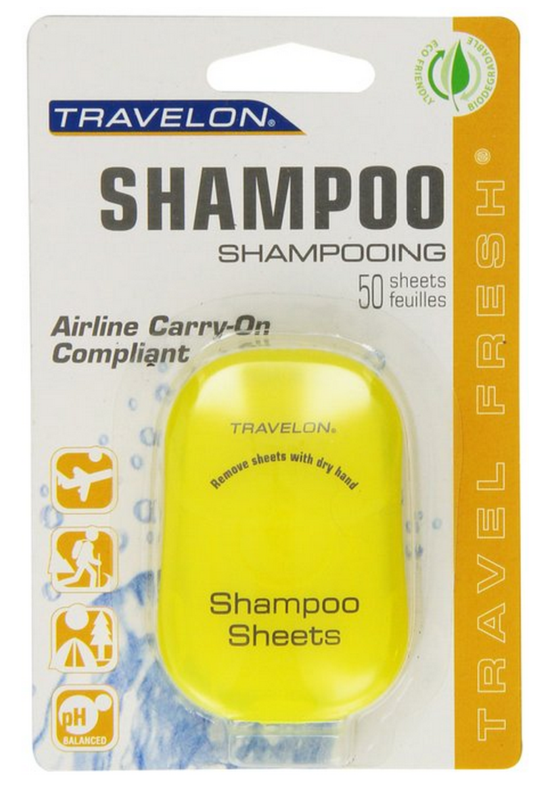 Paper shampoo avoids carry on baggage hassles when traveling