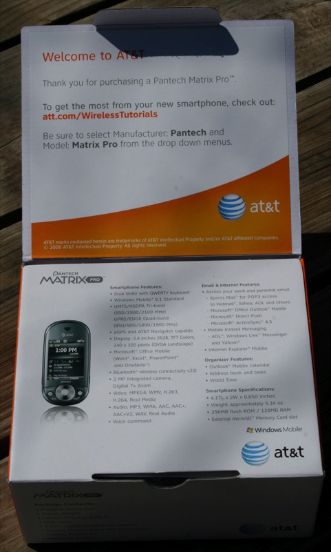 First Impressions of the AT&T Pantech Matrix Pro