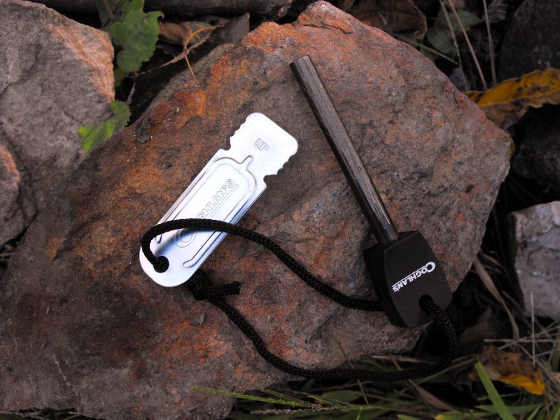 Coghlan's Flint Striker Fire Starter – Ferro Cerrium Rod With Steel – Camping Survival
