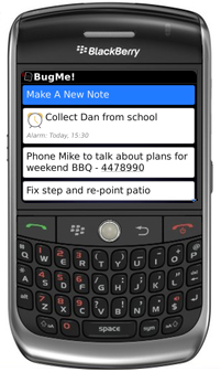 Review: BugMe! for BlackBerry Phones: Now what was it I had to do?