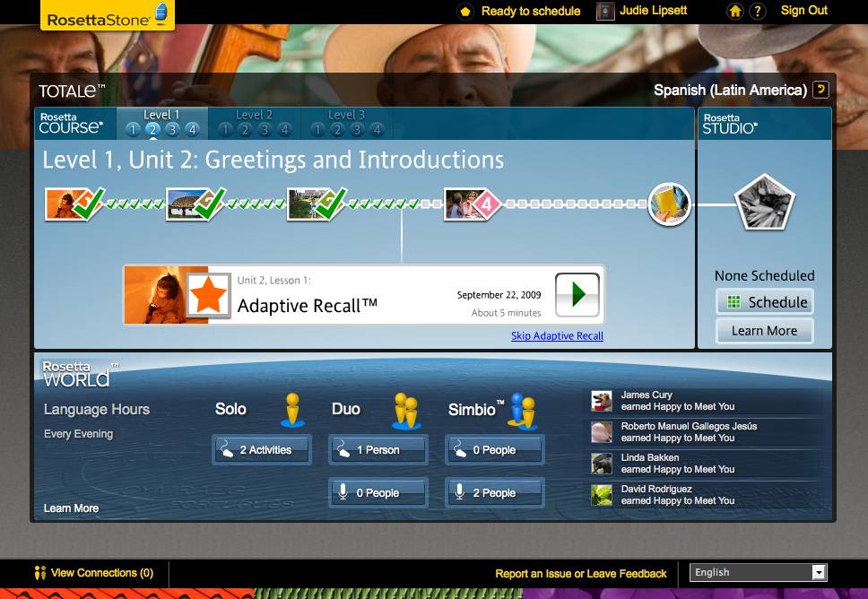 Teaching an Old Dog New Tricks: Week Five into the Rosetta Stone TOTALe Program 3 Teaching an Old Dog New Tricks: Week Five into the Rosetta Stone TOTALe Program