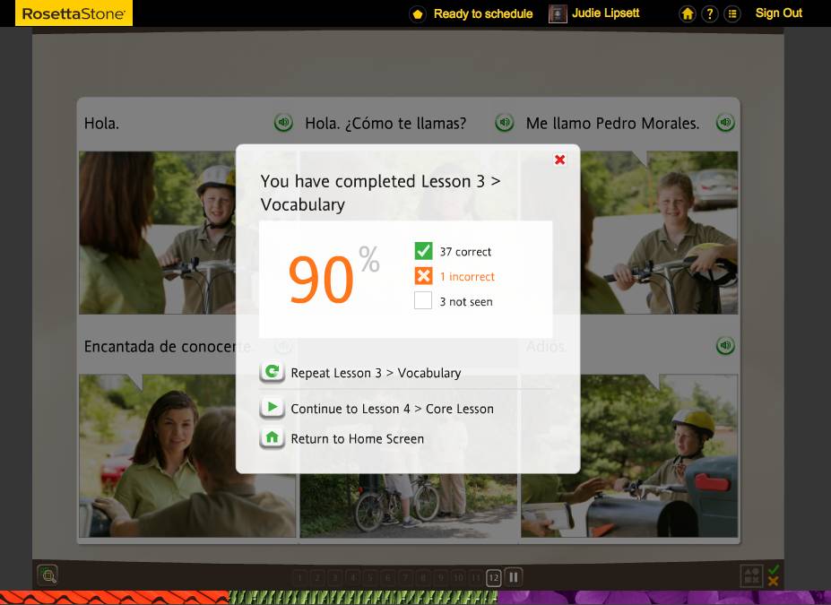 Teaching an Old Dog New Tricks: Week Five into the Rosetta Stone TOTALe Program 9 Teaching an Old Dog New Tricks: Week Five into the Rosetta Stone TOTALe Program