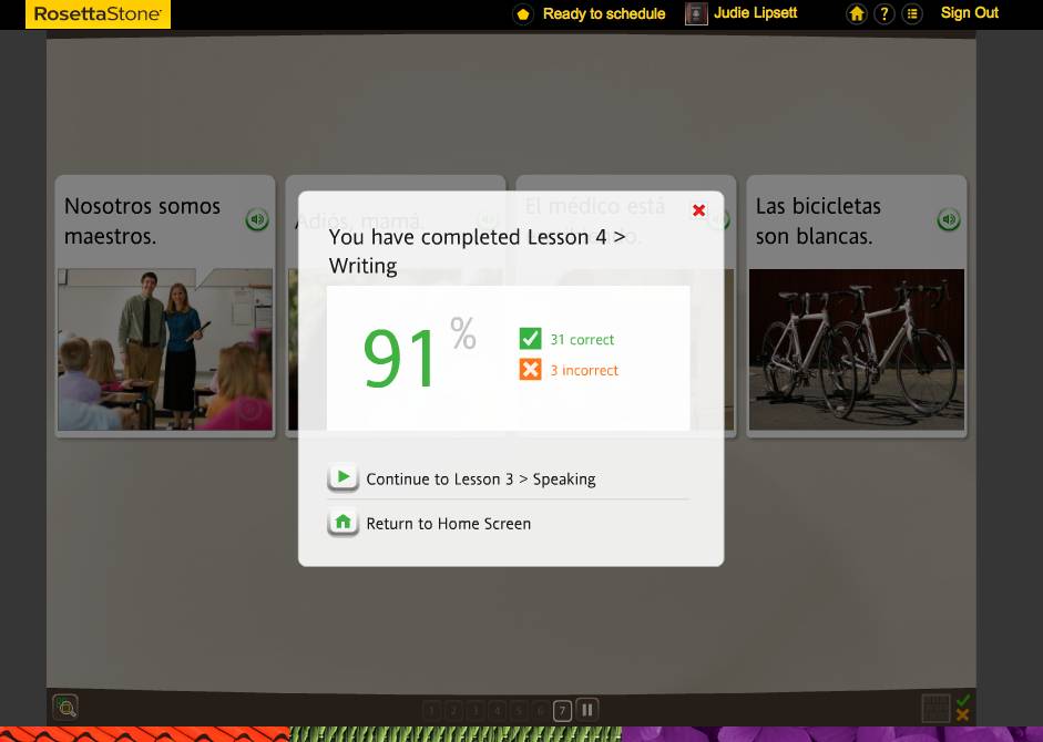Teaching an Old Dog New Tricks: Week Five into the Rosetta Stone TOTALe Program 45 Teaching an Old Dog New Tricks: Week Five into the Rosetta Stone TOTALe Program