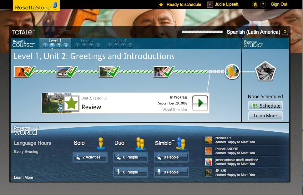 Teaching an Old Dog New Tricks: Week Five into the Rosetta Stone TOTALe Program 51 Teaching an Old Dog New Tricks: Week Five into the Rosetta Stone TOTALe Program