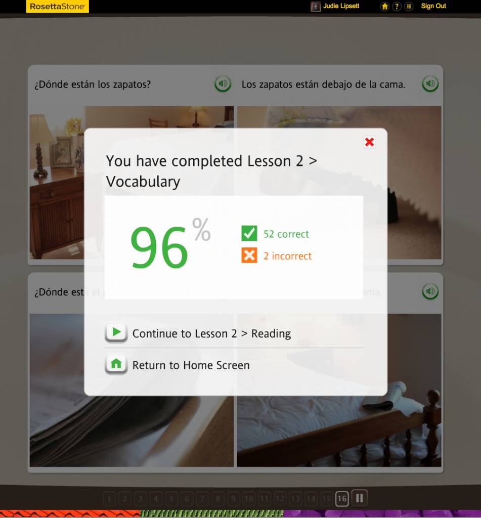 Teaching an Old Dog New Tricks: Week Four into the Rosetta Stone TOTALe Program