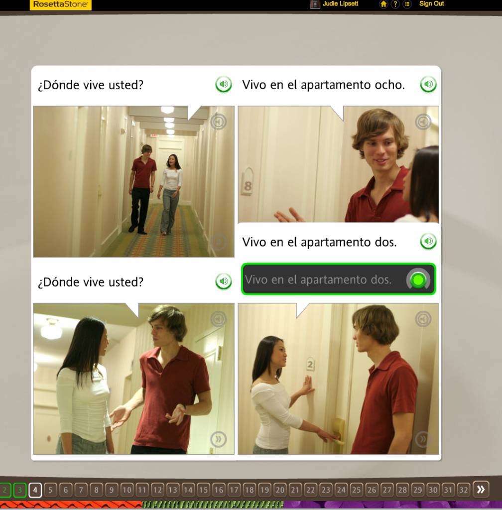 Teaching an Old Dog New Tricks: Week Four into the Rosetta Stone TOTALe Program