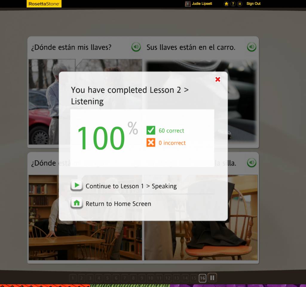 Teaching an Old Dog New Tricks: Week Four into the Rosetta Stone TOTALe Program