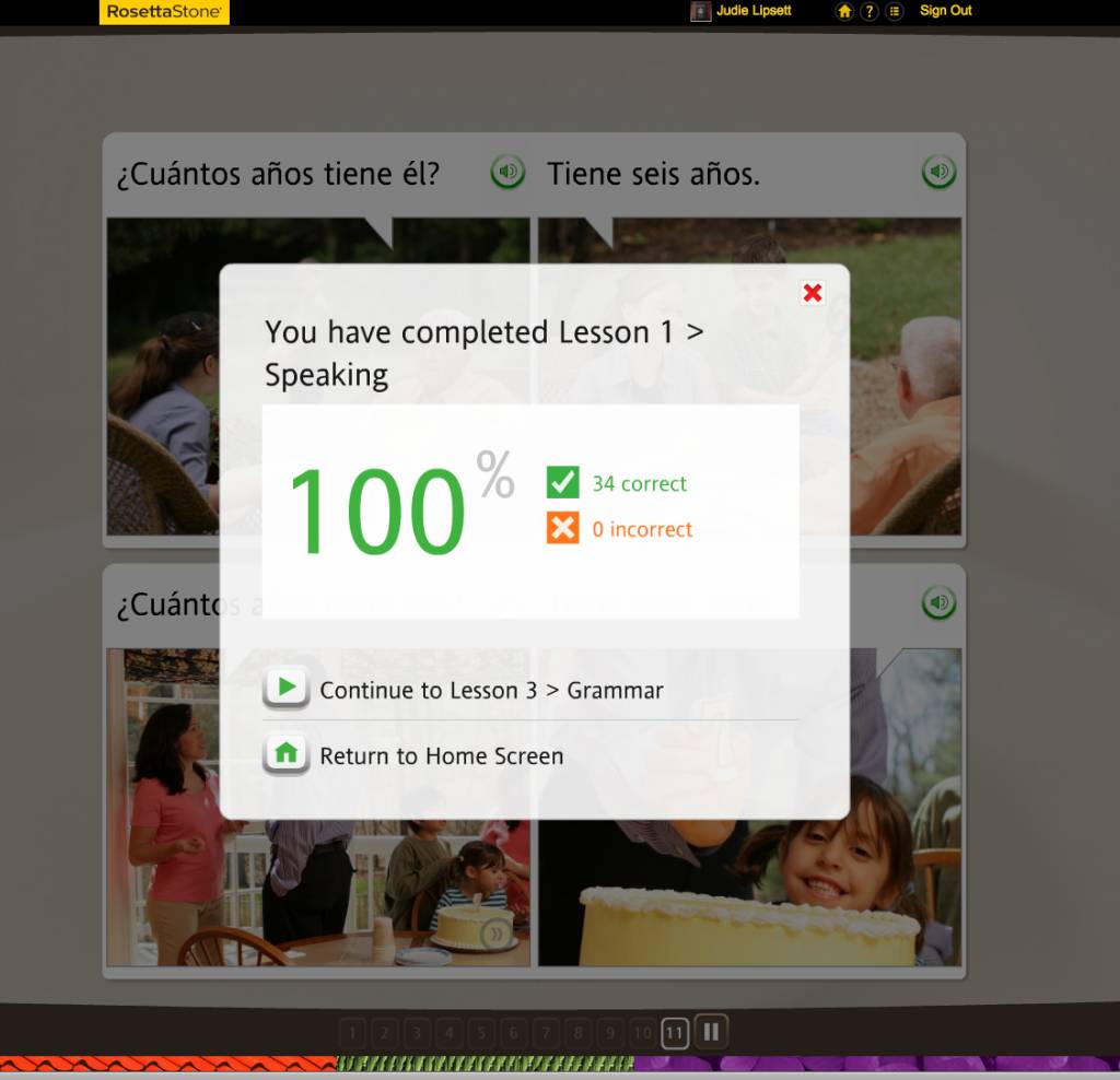 Teaching an Old Dog New Tricks: Week Four into the Rosetta Stone TOTALe Program