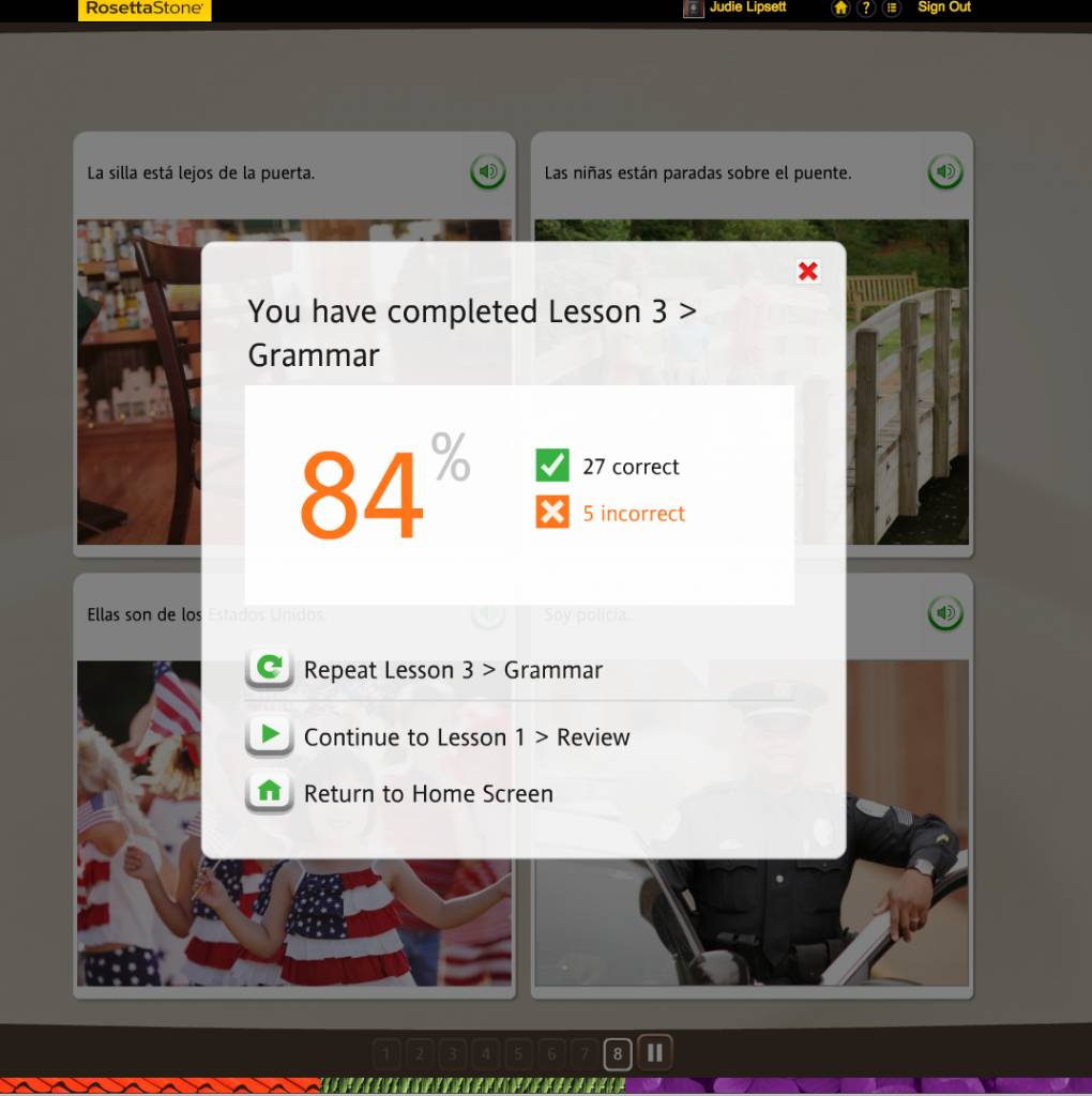 Teaching an Old Dog New Tricks: Week Four into the Rosetta Stone TOTALe Program