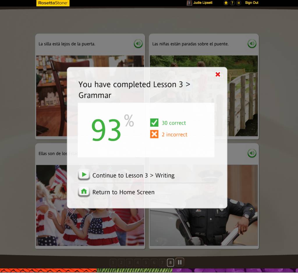 Teaching an Old Dog New Tricks: Week Four into the Rosetta Stone TOTALe Program