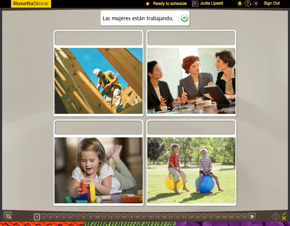 Rosetta Stone TOTALe Program, Week 7