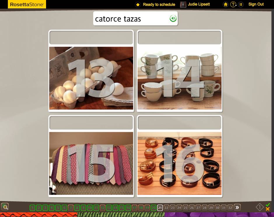 Rosetta Stone TOTALe Program, Week 7