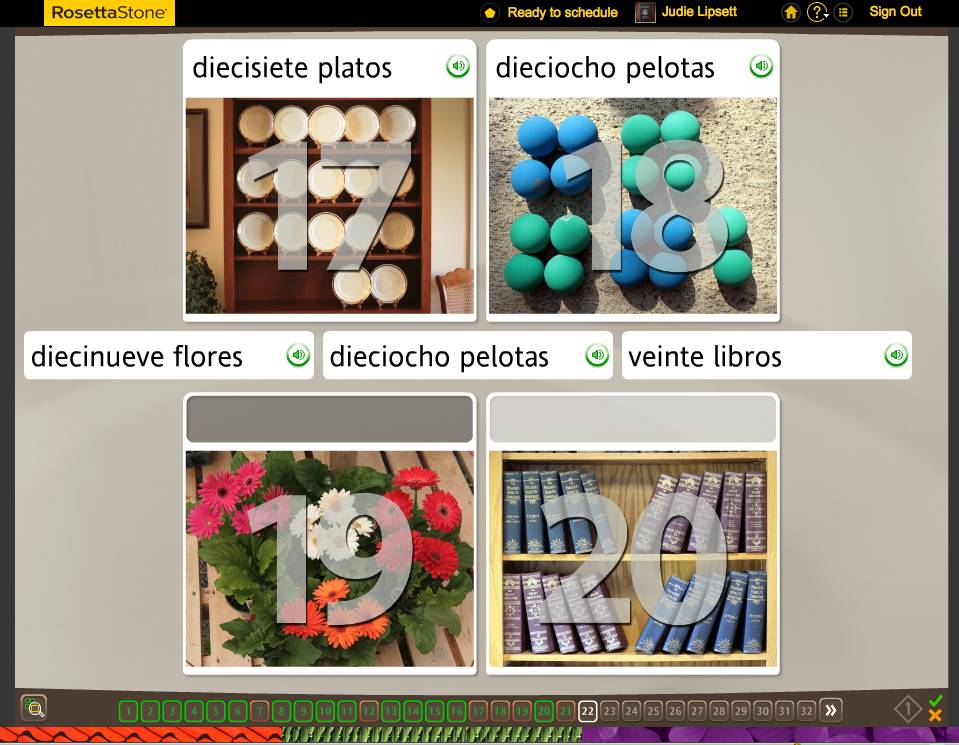 Rosetta Stone TOTALe Program, Week 7