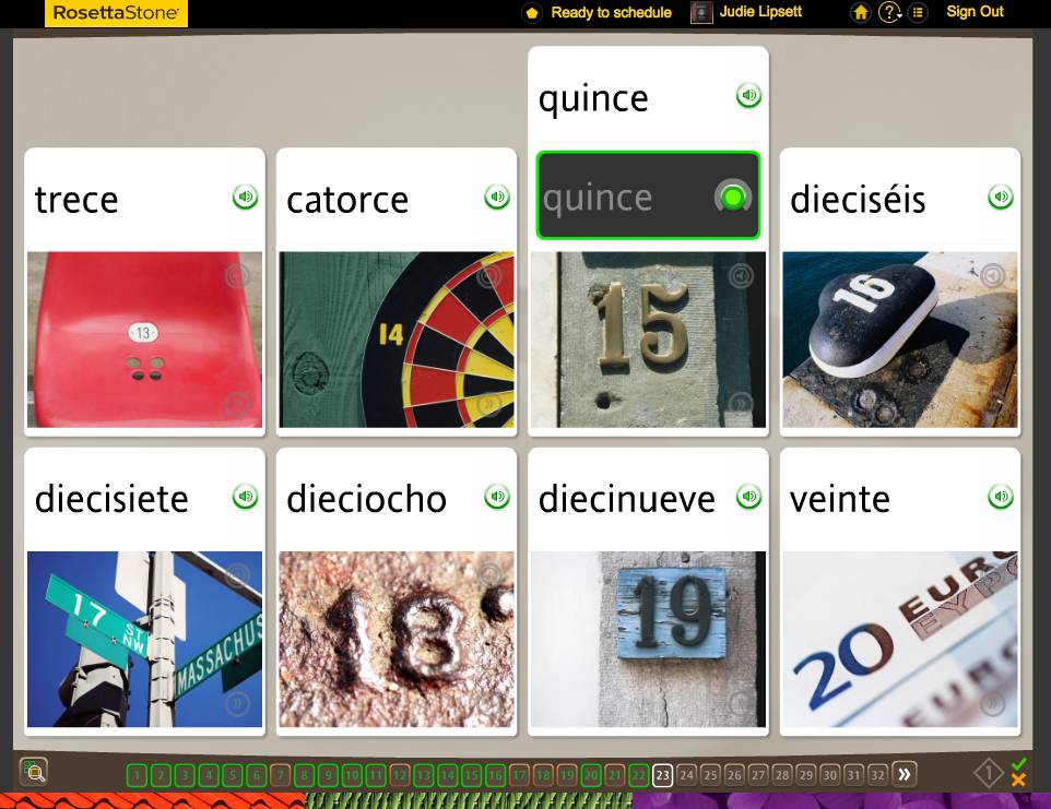Rosetta Stone TOTALe Program, Week 7