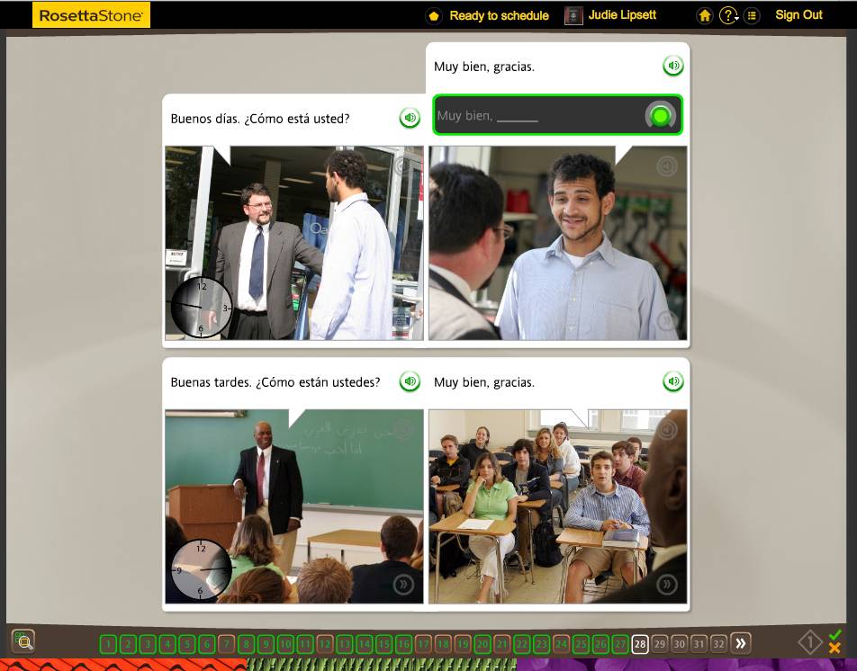Rosetta Stone TOTALe Program, Week 7