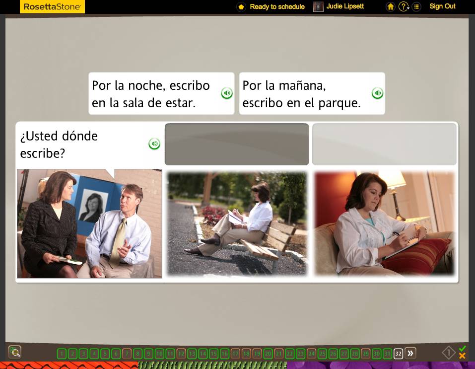 Rosetta Stone TOTALe Program, Week 7
