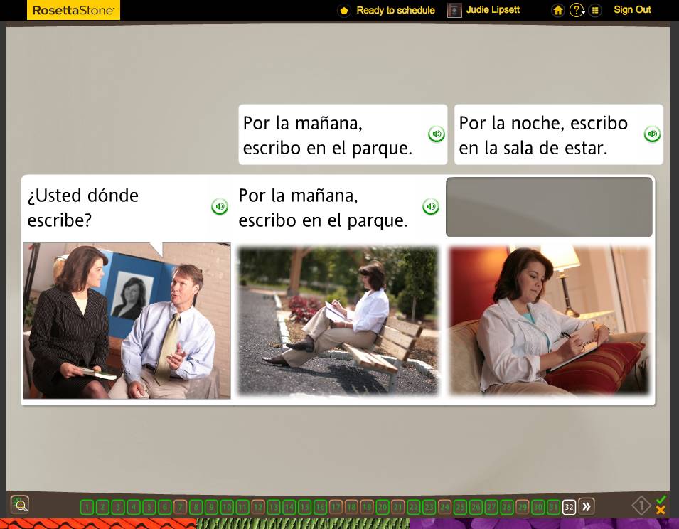 Rosetta Stone TOTALe Program, Week 7