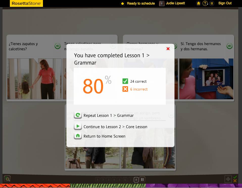 Rosetta Stone TOTALe Program, Week 7