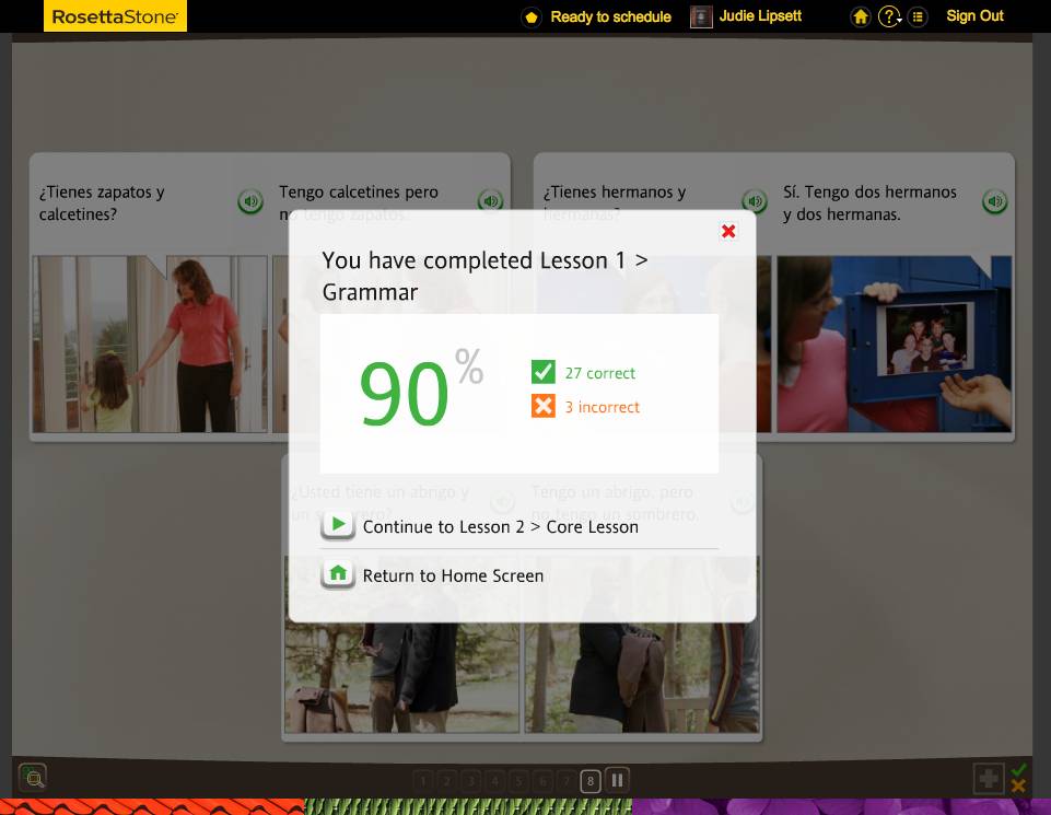 Rosetta Stone TOTALe Program, Week 7
