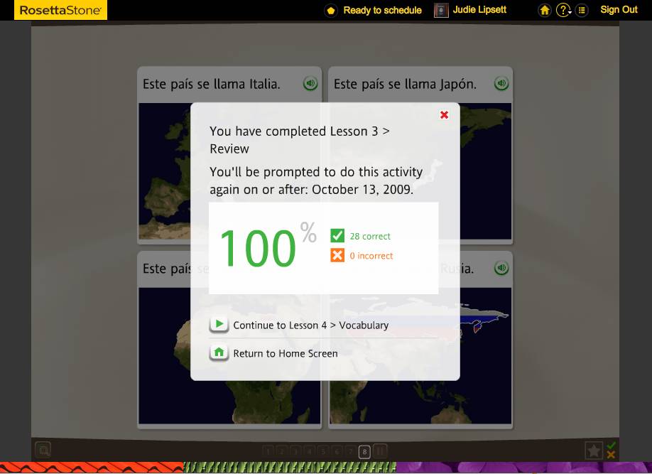 Teaching an Old Dog New Tricks: Week Six into the Rosetta Stone TOTALe Program 19 Teaching an Old Dog New Tricks: Week Six into the Rosetta Stone TOTALe Program