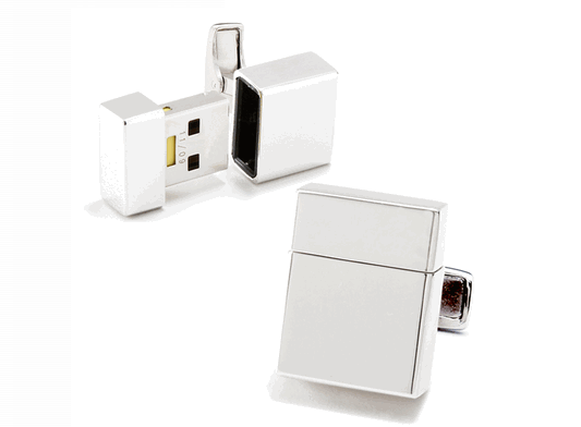 USB Flash Drive Cufflinks- What The Well-Dressed Geek Is Wearing These Days