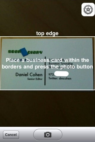 ABBYY Business Card Reader- iPhone App Review