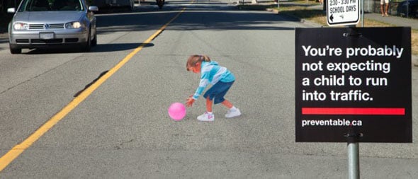 Child-in-the-Road Decal: Safety Enhancement or Recipe for Disaster?