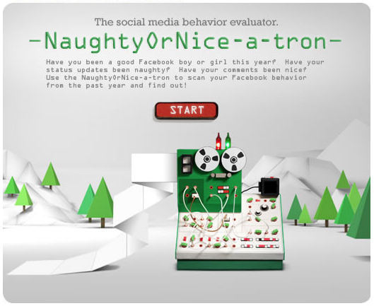 Random Cool Stuff: Honda's App Tells If You Were Naughty Or Nice on FaceBook This Year ... But Beware!