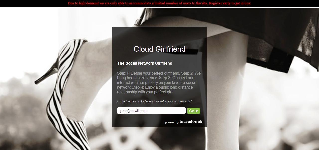 Random Creepy Stuff: 'Cloud Girlfriend' Provides a Virtual Girlfriend for Social Networks