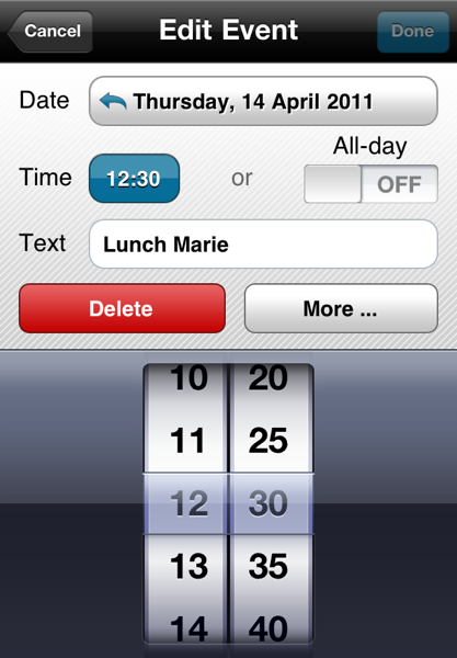 ‘Easy Calendar’ iPhone App Makes Adding Appointments Easy