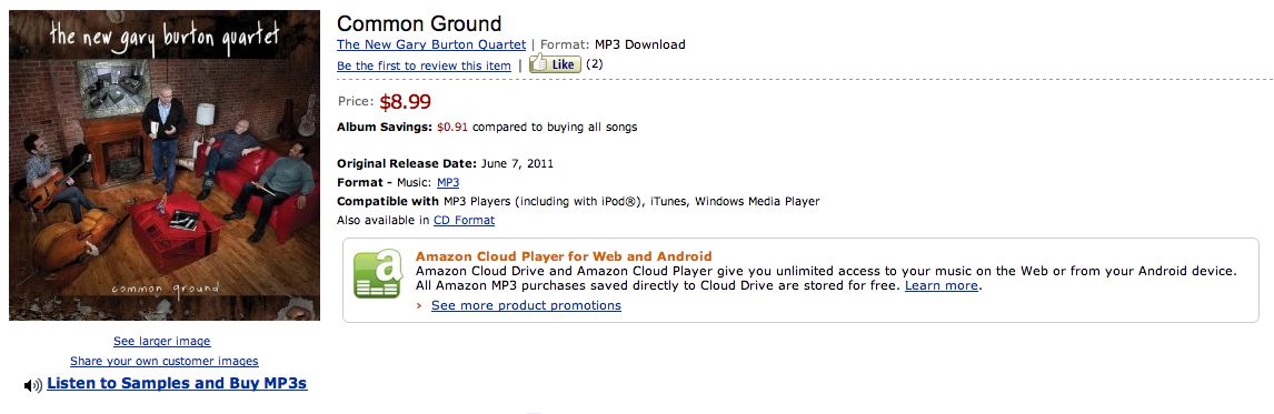 Music Diary Notes: Suddenly the iTunes vs. Amazon Price Difference Matters!