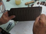 Production on Judie’s One-of-a-Kind Orbino Padova Case for the iPad 2 Finishing Up