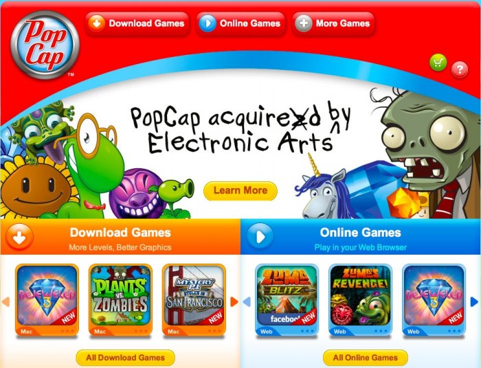 Popcap Acquired by EA