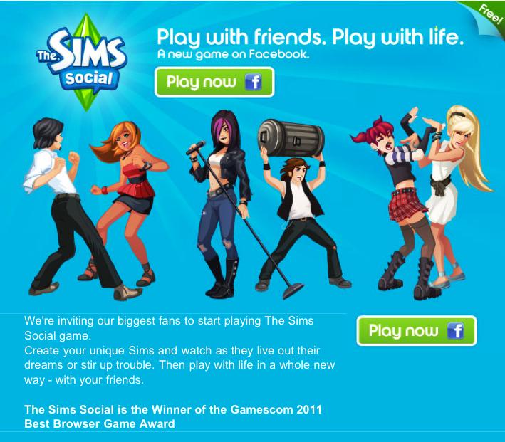 Facebook Games: The Sims Social