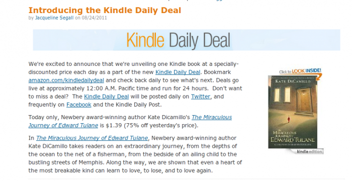 kindle daily deal