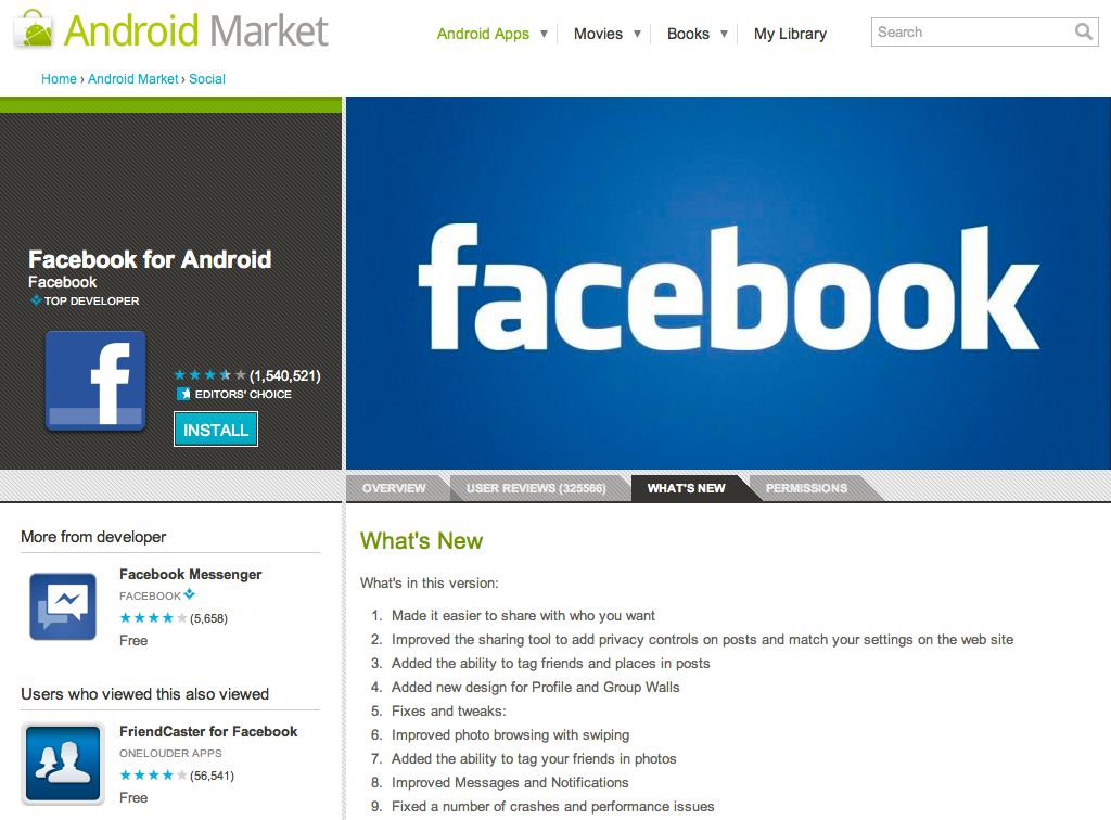 Facebook for Android Updates Brings Return to Tablets!