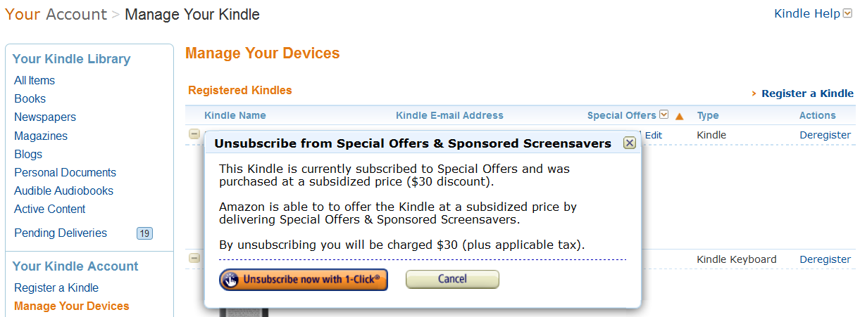Amazon Lets You Buy Out Your Special Orders Kindle; What's Next?