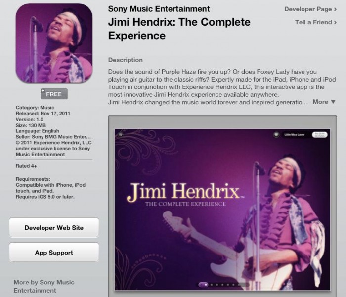 Hendrix iPad