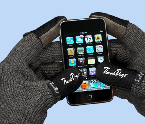 Using a Touchscreen Device in the Cold? Thumbs Dogs Are for You!