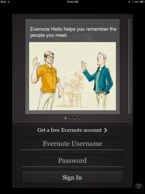 Evernote Hello? Uhm, No.