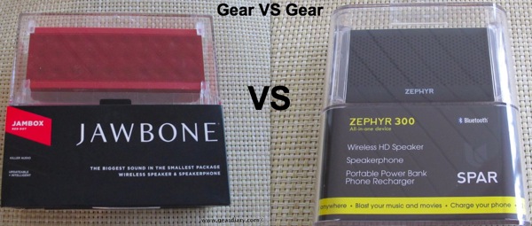 Gear VS Gear: The JawBone JamBox Faces Off Against the Spar Zephyr 300