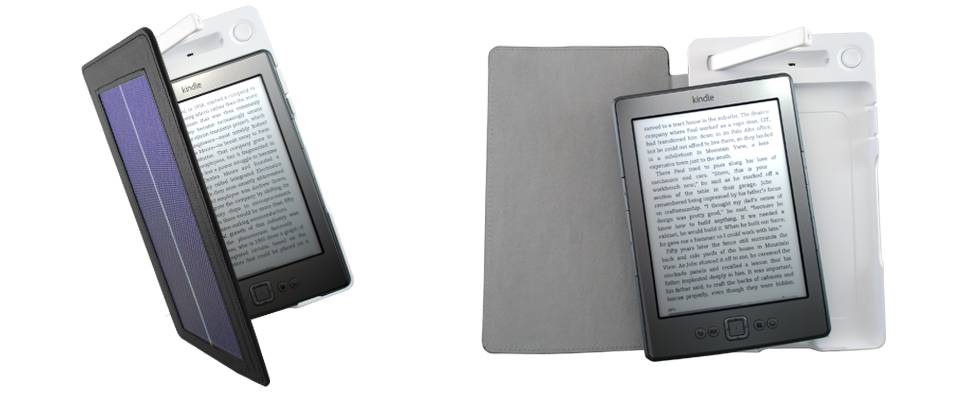 SolarKindle Cover Lets You Charge Your Kindle without an Outlet!