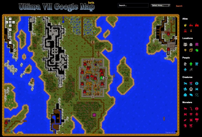 Ultima Google Map