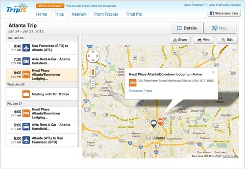 TripIt gets "iPadified" with New "On-Map" Interactions and Planning