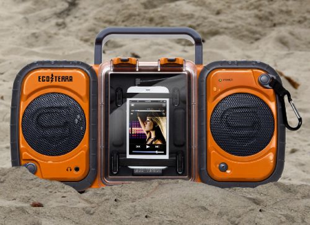 It Booms. It's a Box. It's Waterproof. It's The Fully Submersable Eco Terra BoomBox