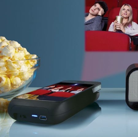 Brookstone Pocket Projector for iPhone 4 Devices Review