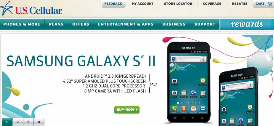 Samsung Galaxy S II Now Available On US Cellular