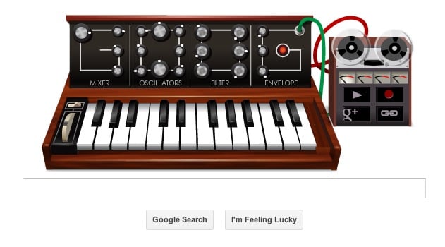 Google Doodle Celebrates Bob Moog