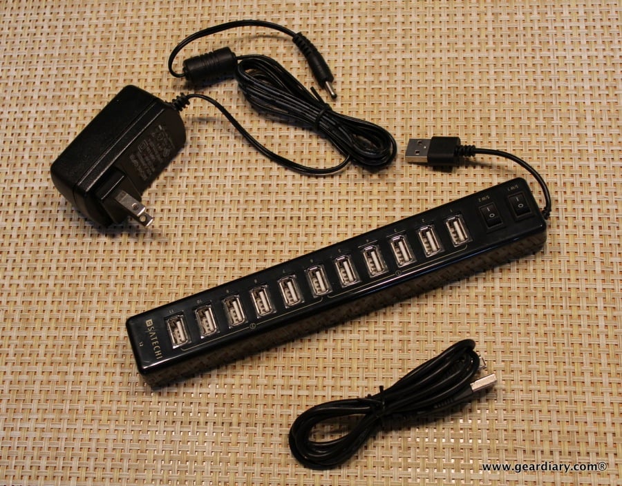 Satechi 12 Port USB Hub with Power Adapter and 2 Controls Review
