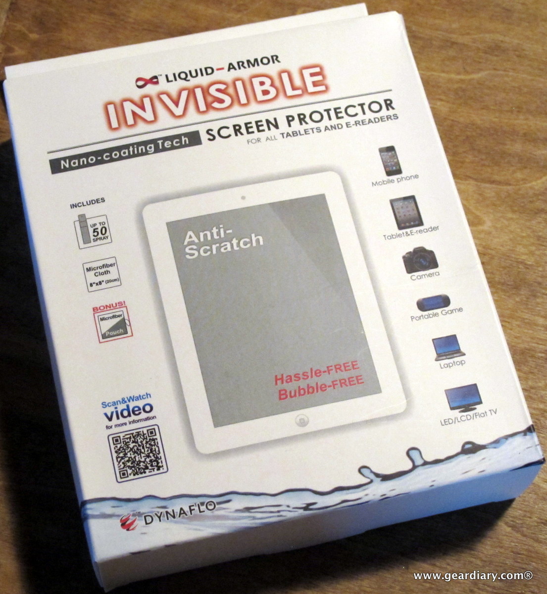 Liquid-Armor Invisible Nano-Coating Tech Screen Protector for Tablets and eReaders Review